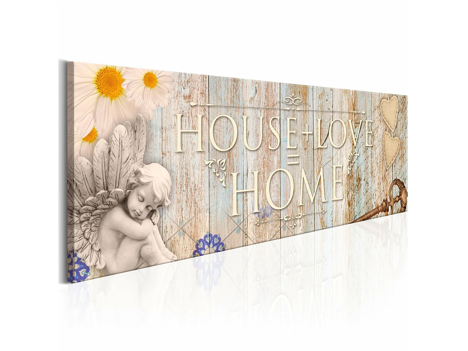 Tableau mathématiques de l'amour - 120 x 40 cm