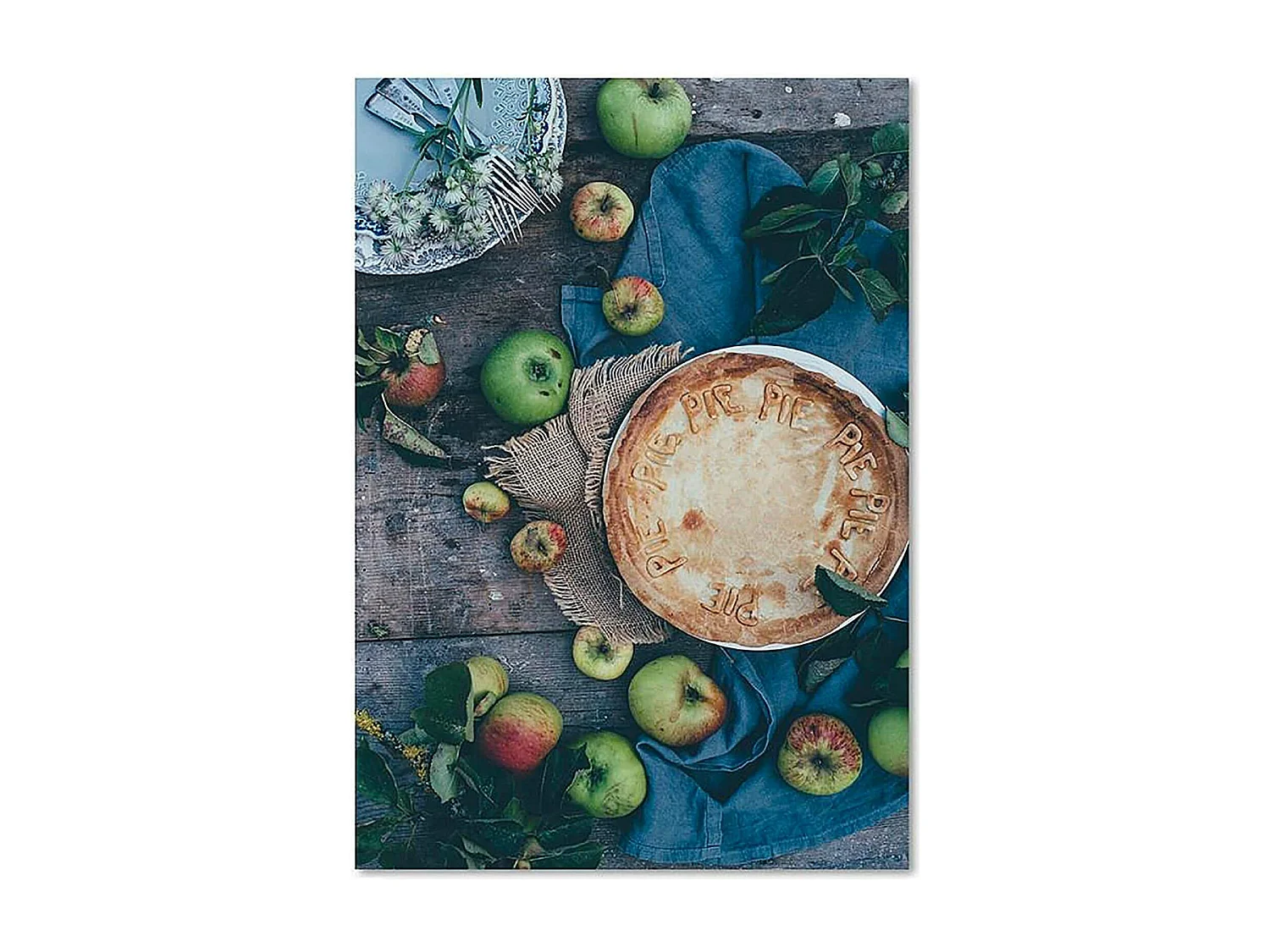 Tableau bois gâteau sur la table - 80 x 120 cm