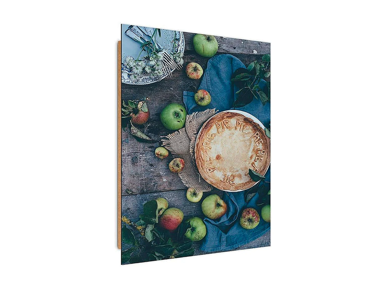 Tableau bois gâteau sur la table - 80 x 120 cm