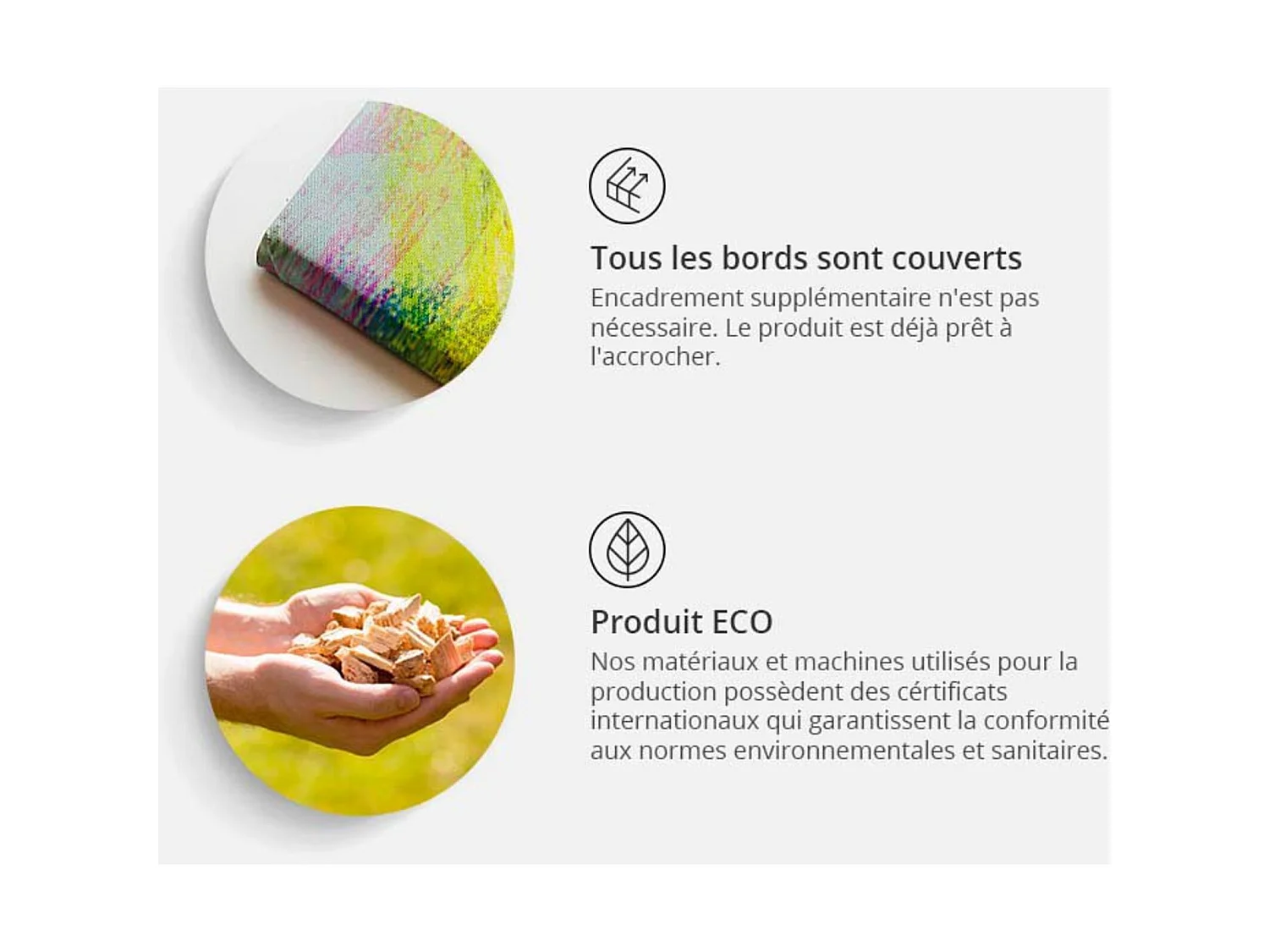 Tableau étonnement - 120 x 80 cm