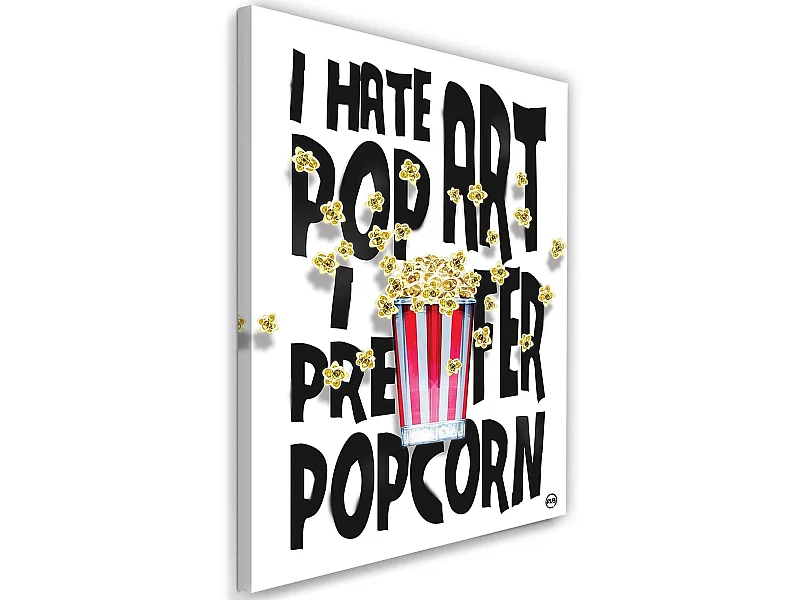 Tableau décor d'image de pop-corn xxl - 70 x 100 cm
