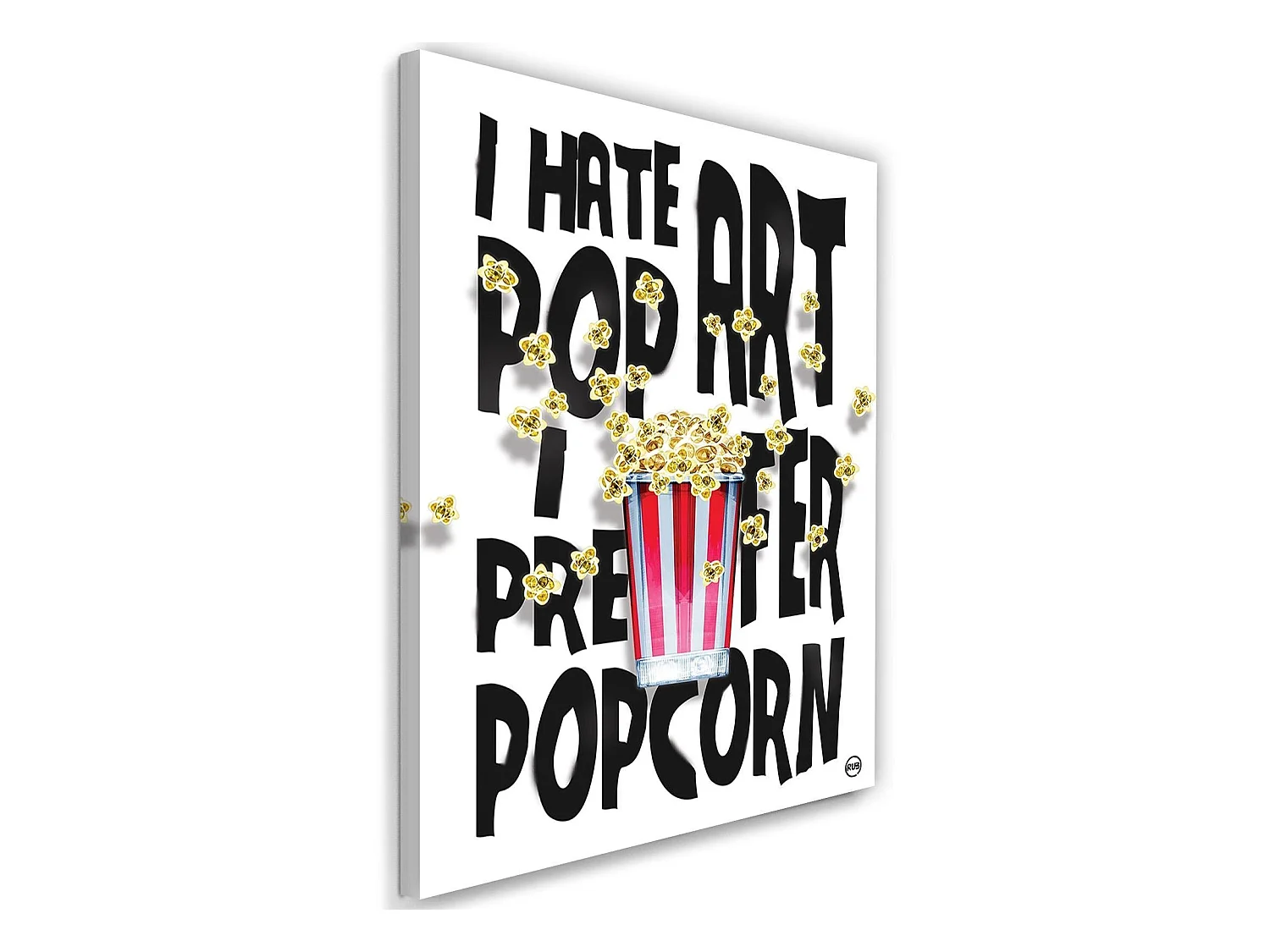 Tableau décor d'image de pop-corn xxl - 70 x 100 cm