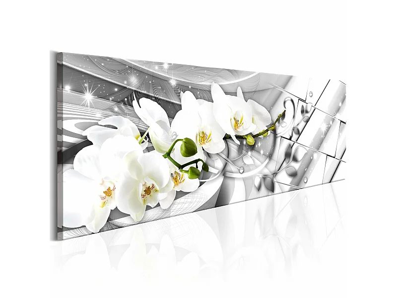 Tableau orchidées tordues - 120 x 40 cm