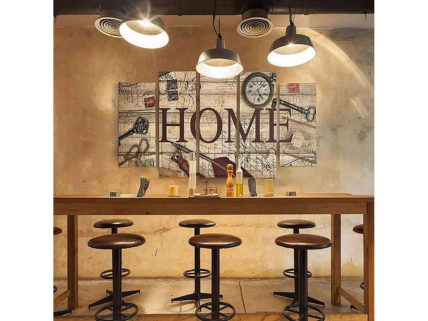 Tableau maison millénaire - 150 x 100 cm