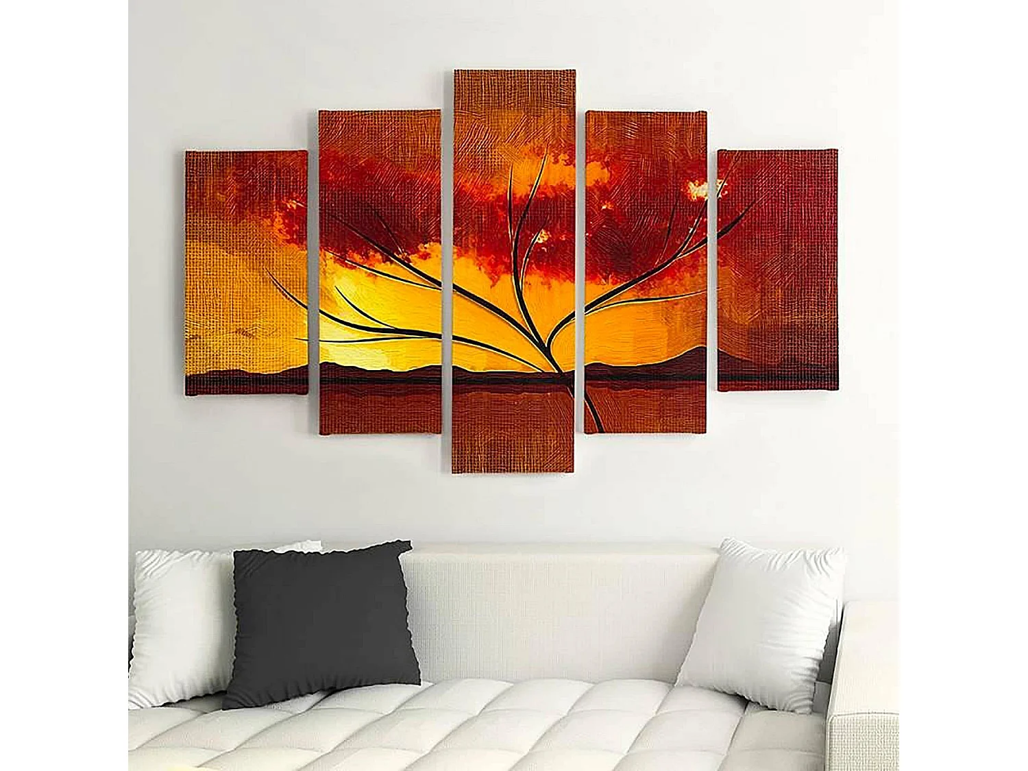 Tableau un arbre sec - 200 x 100 cm