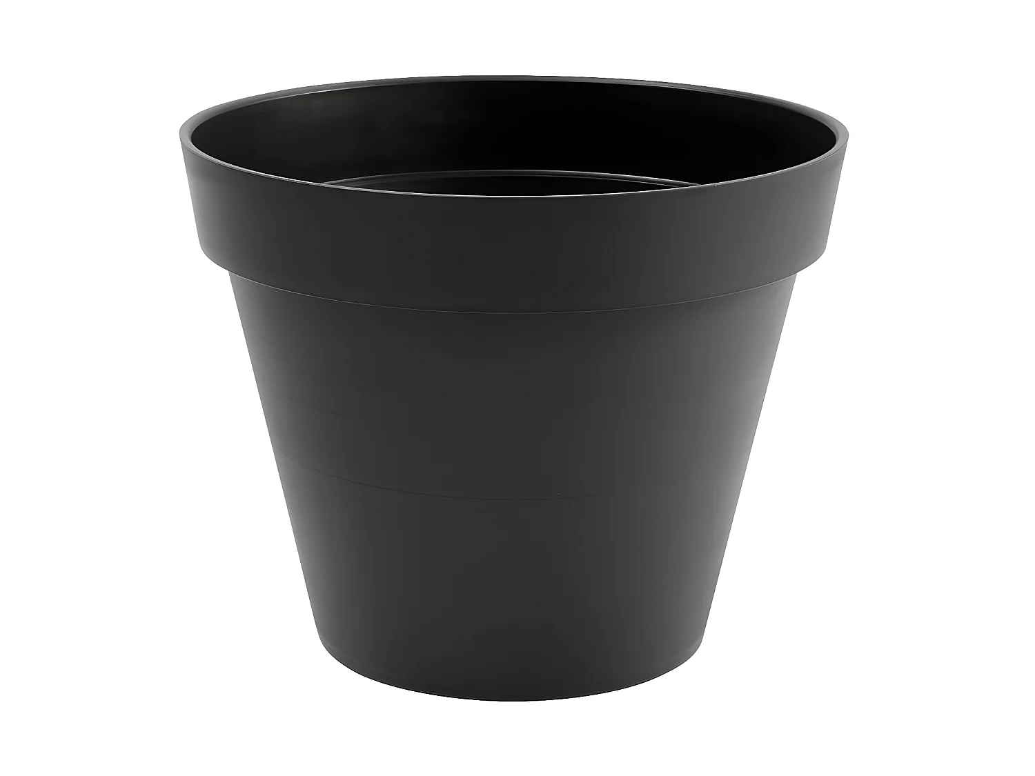 Pot de fleur rond Toscane Ø 60 x H.47 cm - Gris Anthracite - Eda
