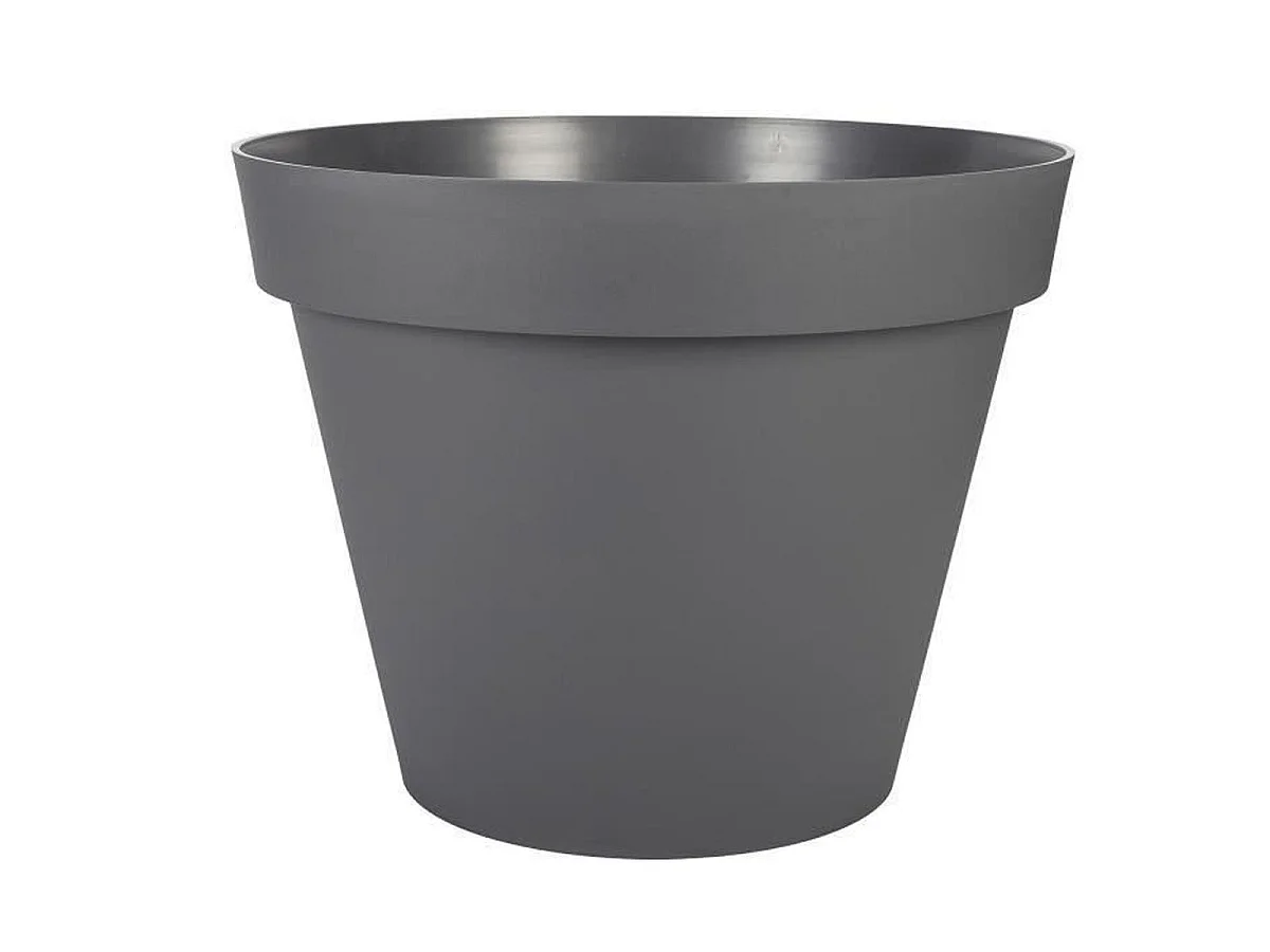 Runder Blumentopf Toscane Ø 60 x H.47 cm - Anthrazitgrau - EDA