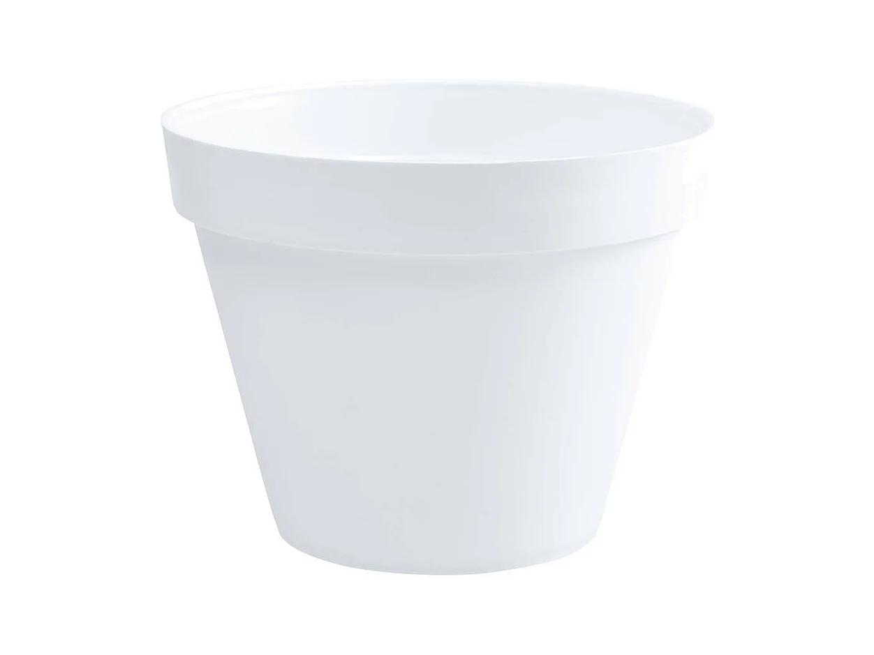 Pot de fleur rond Toscane Ø 60 x H.47 cm - Blanc - Eda
