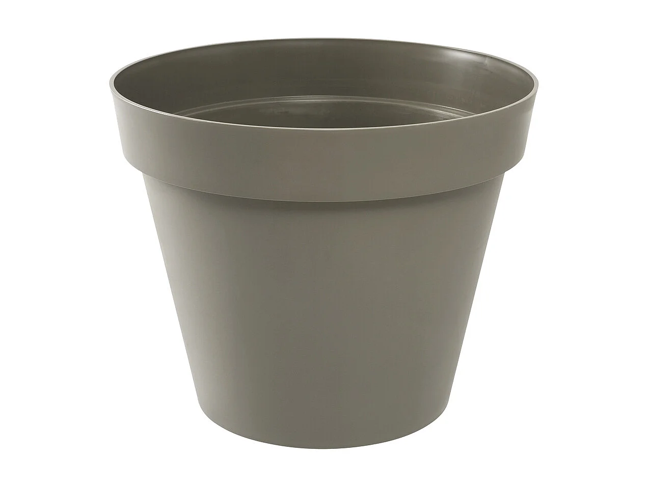Pot de fleur rond Toscane Ø 60 x H.47 cm - Taupe - Eda