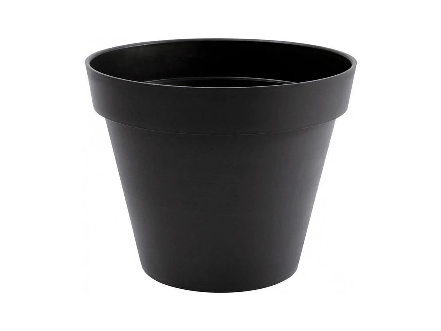 Runder Blumentopf KUNSTSTOFF Ø 48 x 40 cm 43 L Anthrazitgrau