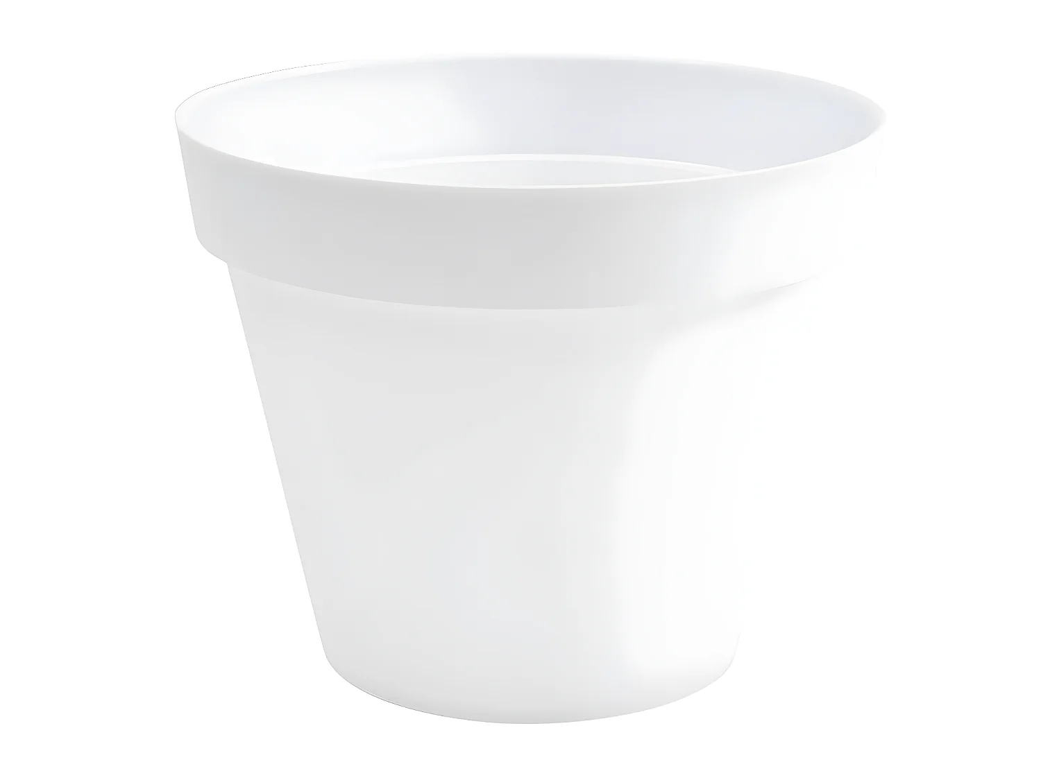 Ronde bloempot Ø 48 x 40 cm - 43 L - Wit