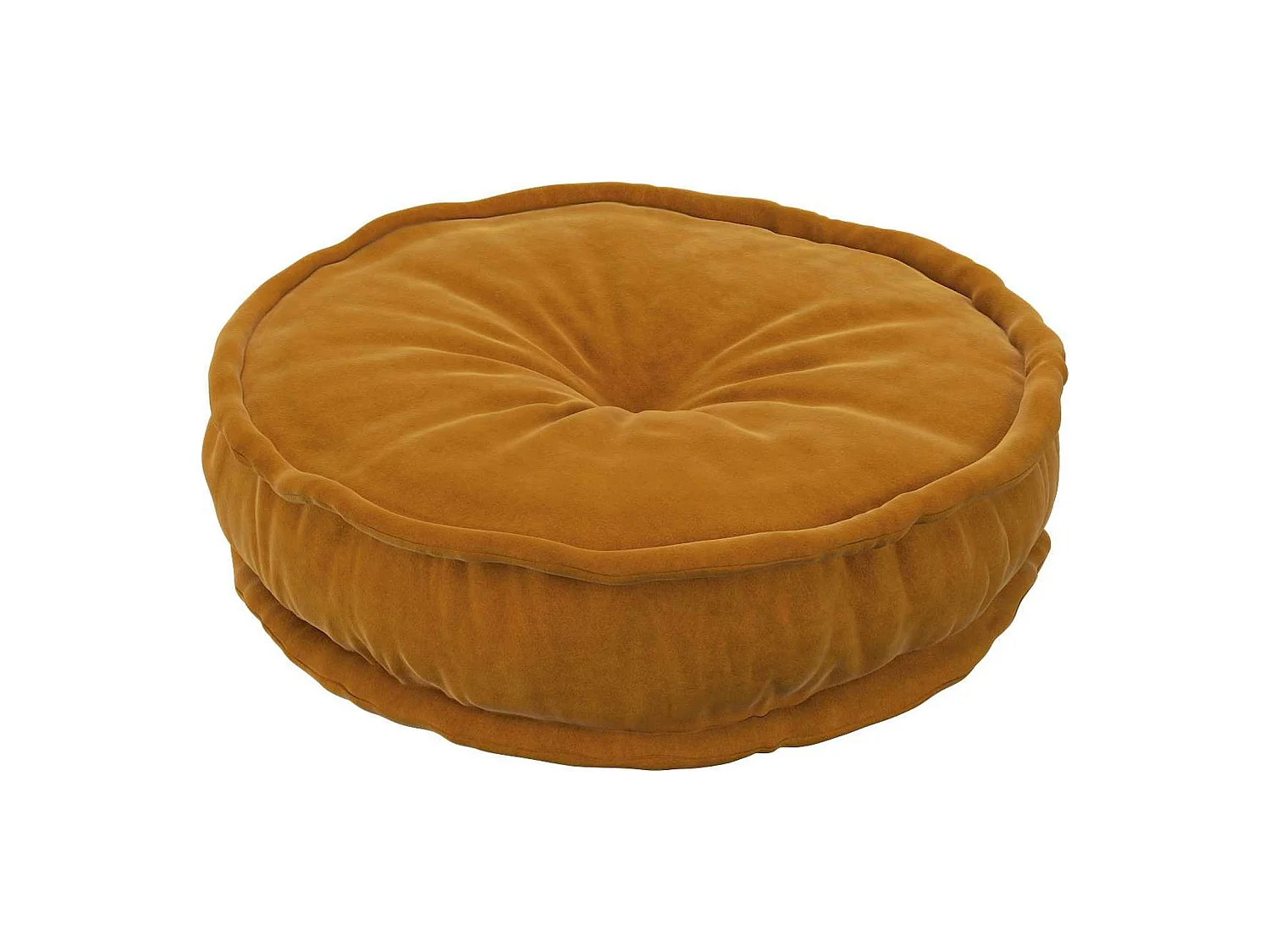 Pouf coussin rond Sweet Drop en velours