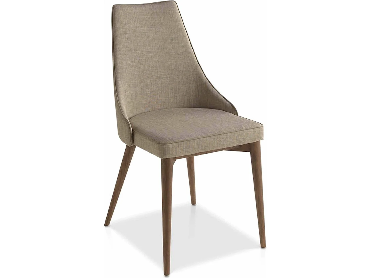 Chaise rembourrée avec pieds bois