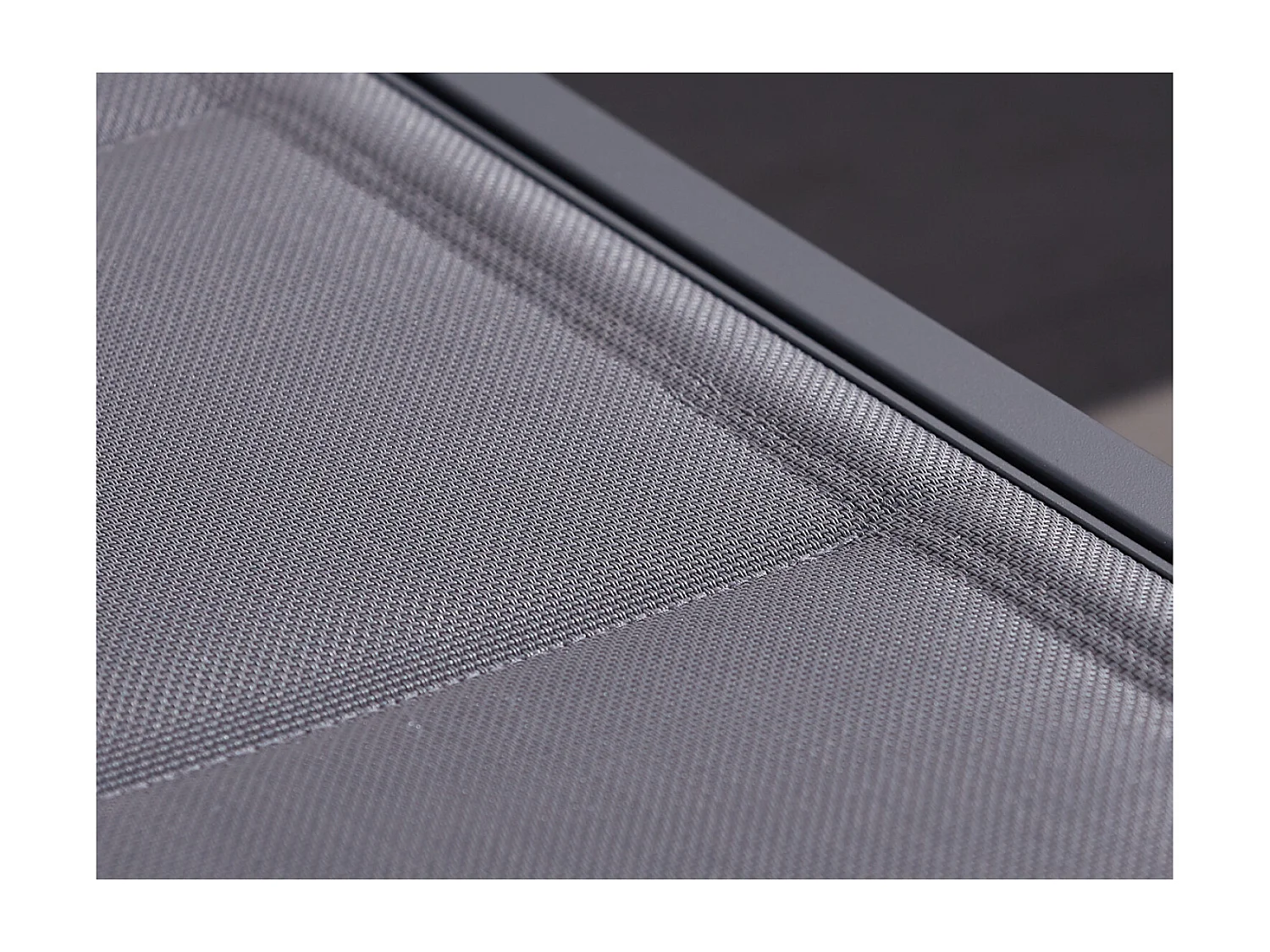 Conjunto de 2 tumbonas de aluminio gris oscuro LISBOA