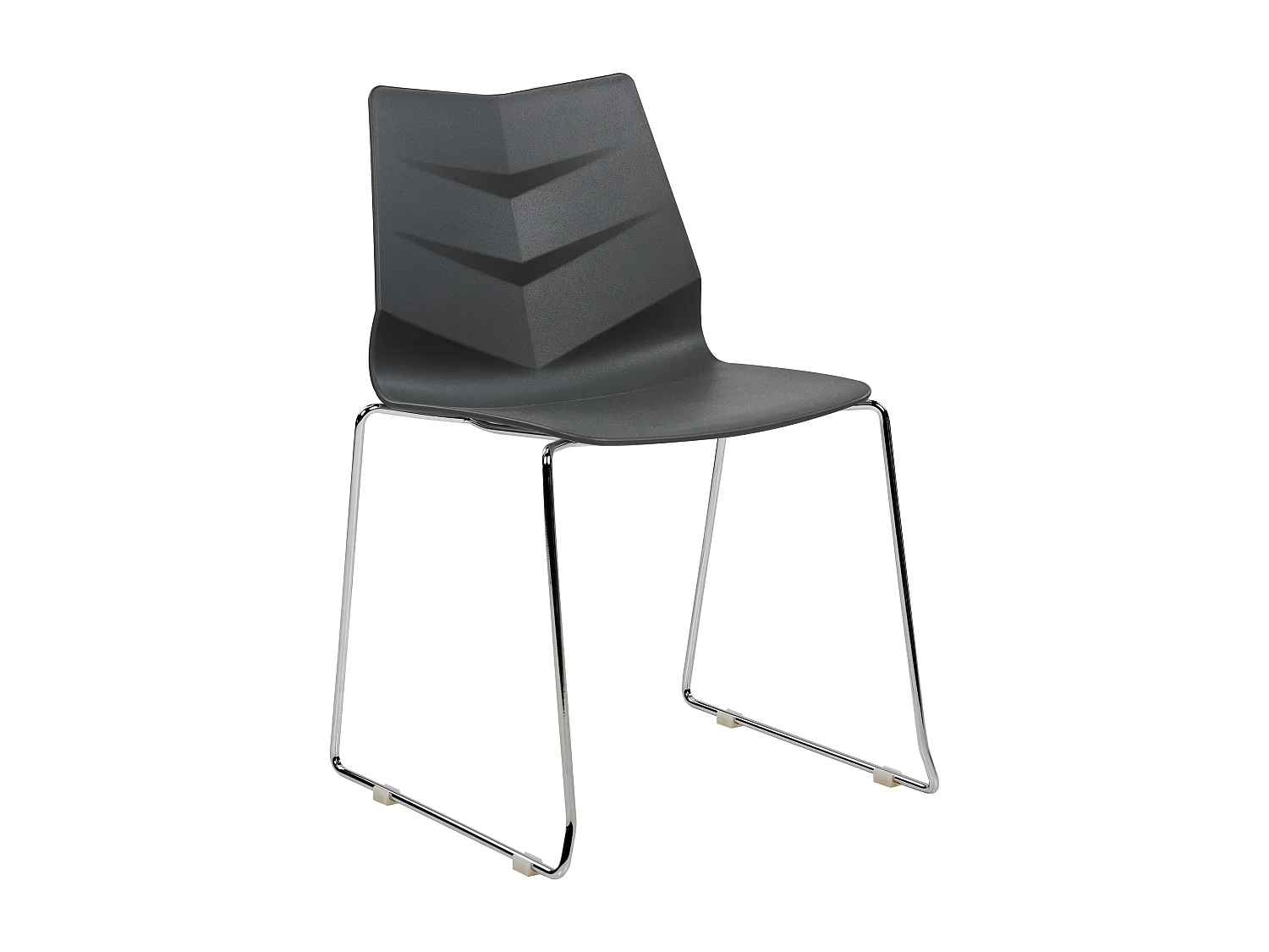 Conjunto de 4 cadeiras de jantar HARTLEY Cinzento escuro