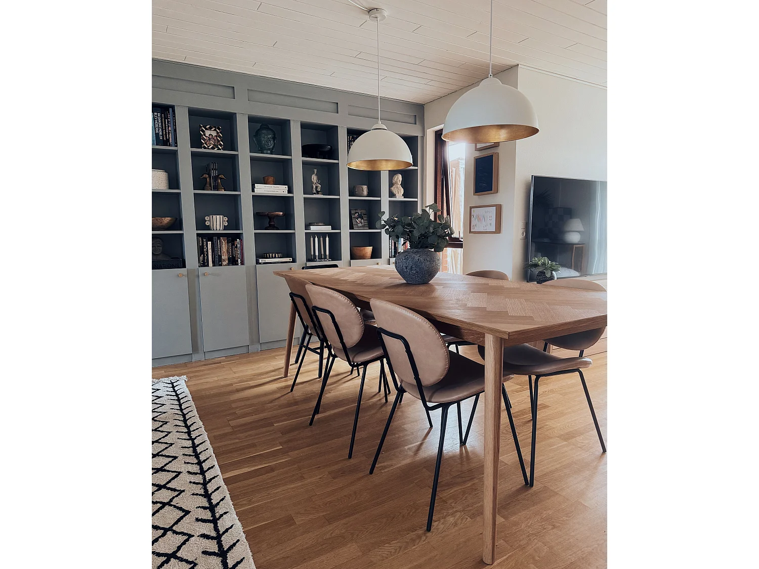 Lot de 2 chaises de salle à manger LUANA Cuir PU Beige sable