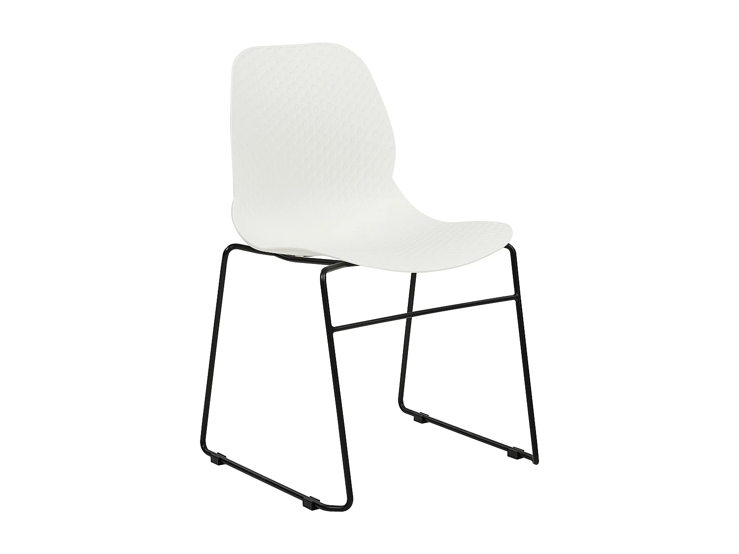 Conjunto de 4 sillas de comedor PANORA Blanco