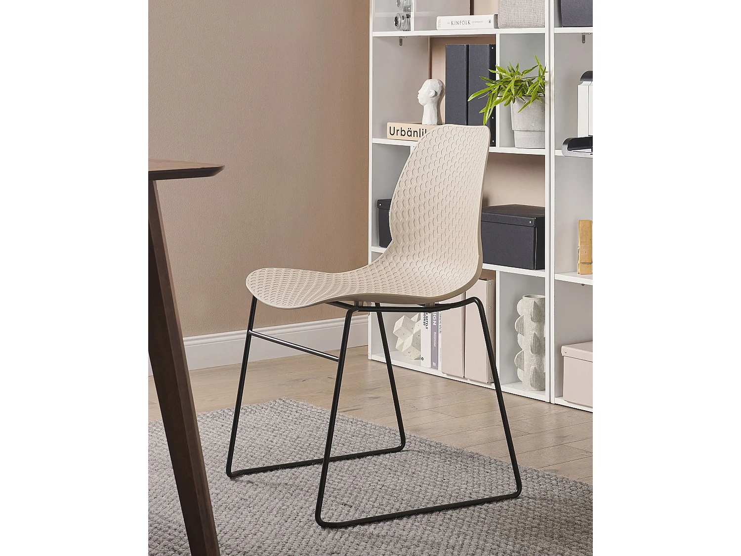 Set di 4 sedie da conferenza PANORA Beige