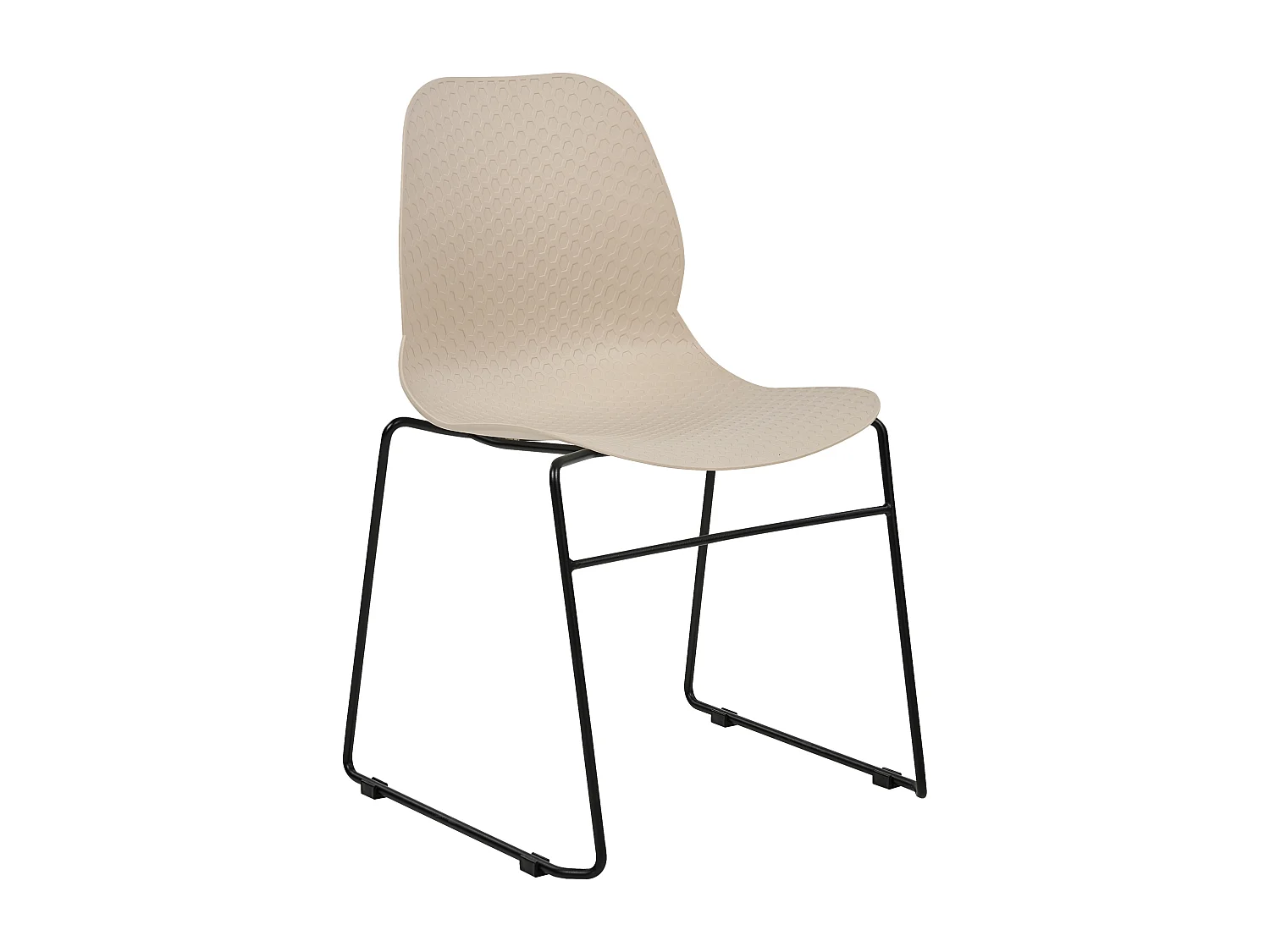 Lot de 4 chaises de conférence PANORA Beige