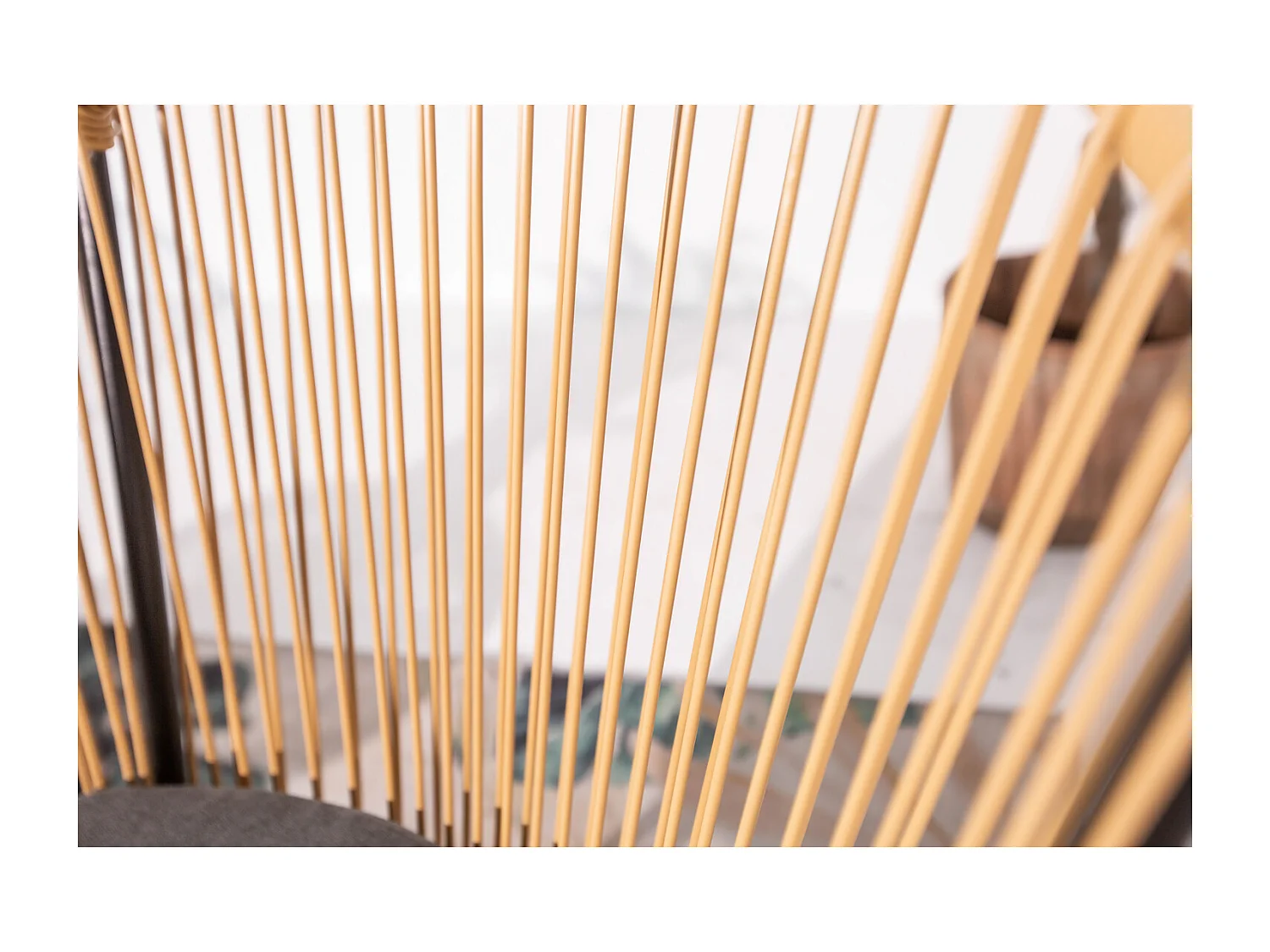 Salon de balcon 2 fauteuils et 1 table coussins gris IPANEMA