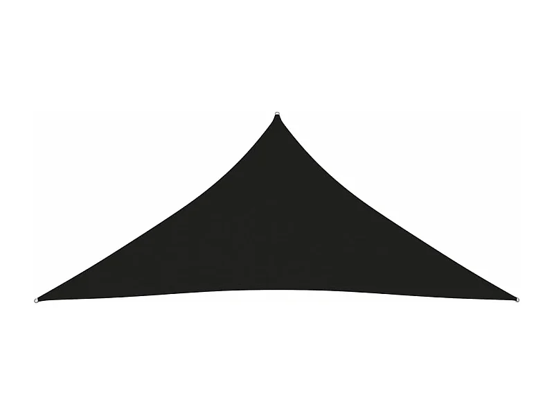 Toldo tipo vela parasol triangular tejido Oxford 3,6 x 3,6 x 3,6 m negro 02_0009816