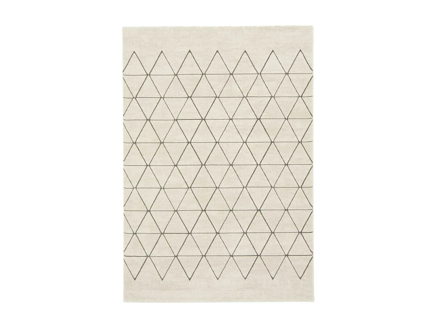 tapis salon 140x200 tissé crème rectangle motif abstrait LUCEN 4