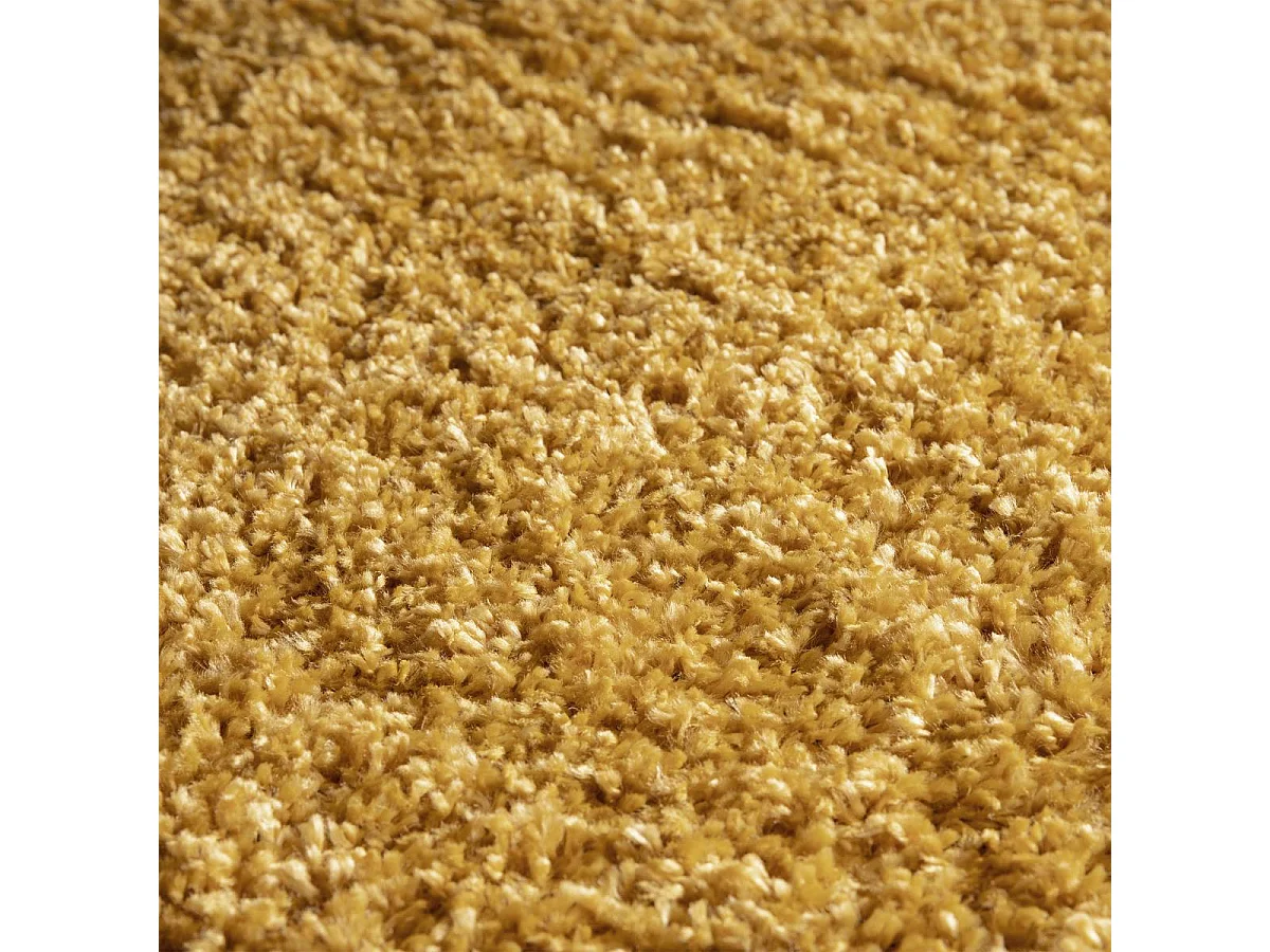Tappeto Shaggy 160x230 rettangolo intrecciato giallo fantasia unita CROMA 5