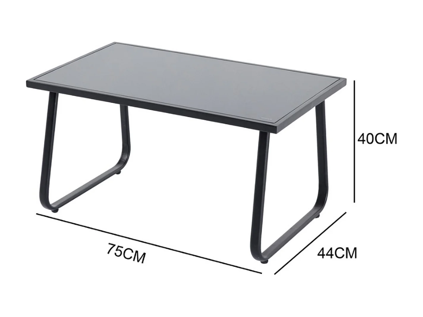 Mobile da giardino in metallo a 4 posti SINTRA