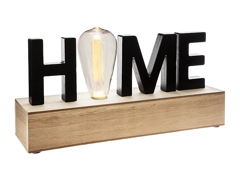 Mot Décoration Led Home Noir - ATMOSPHERA