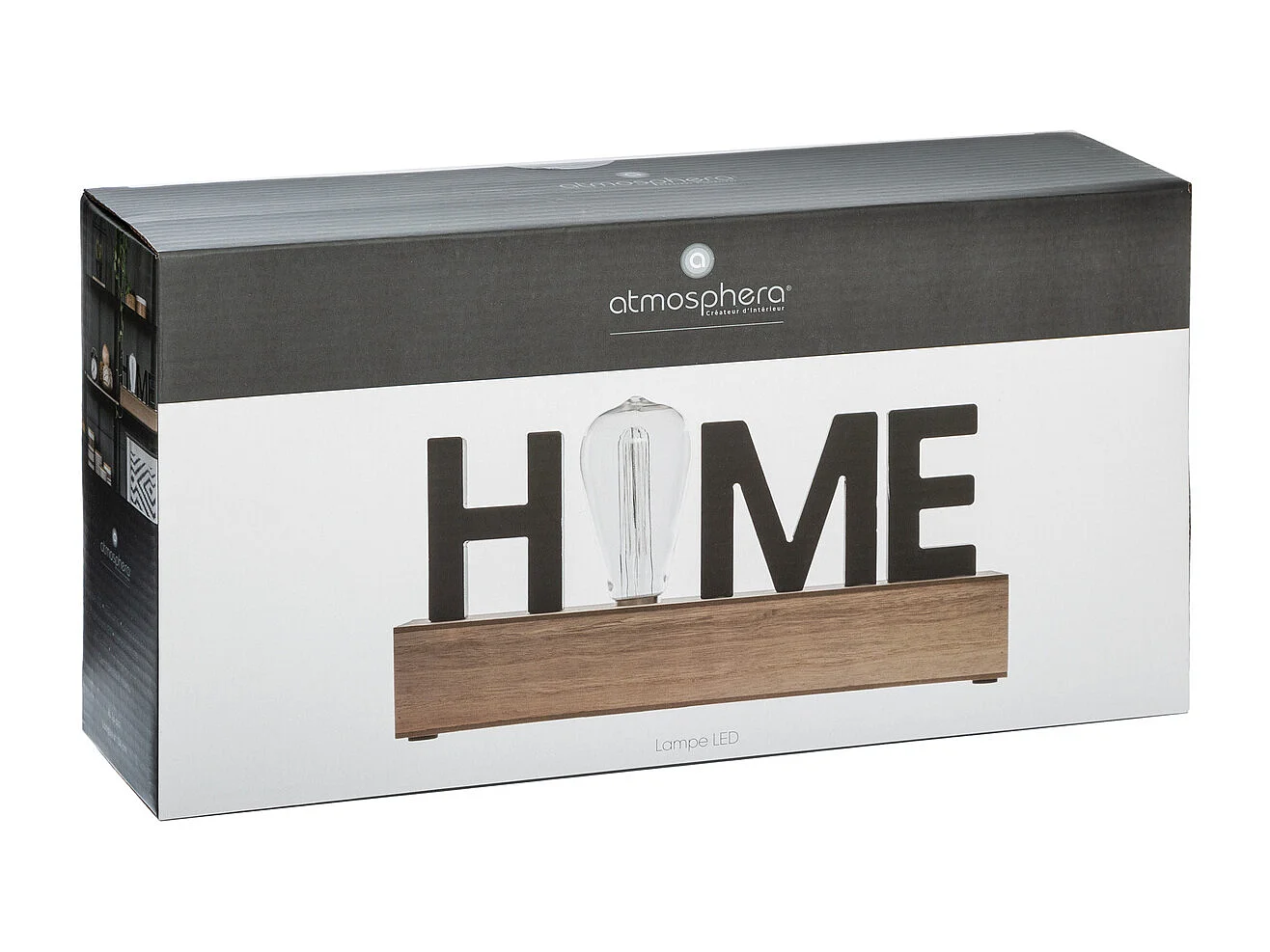 Mot Décoration Led Home Noir - ATMOSPHERA