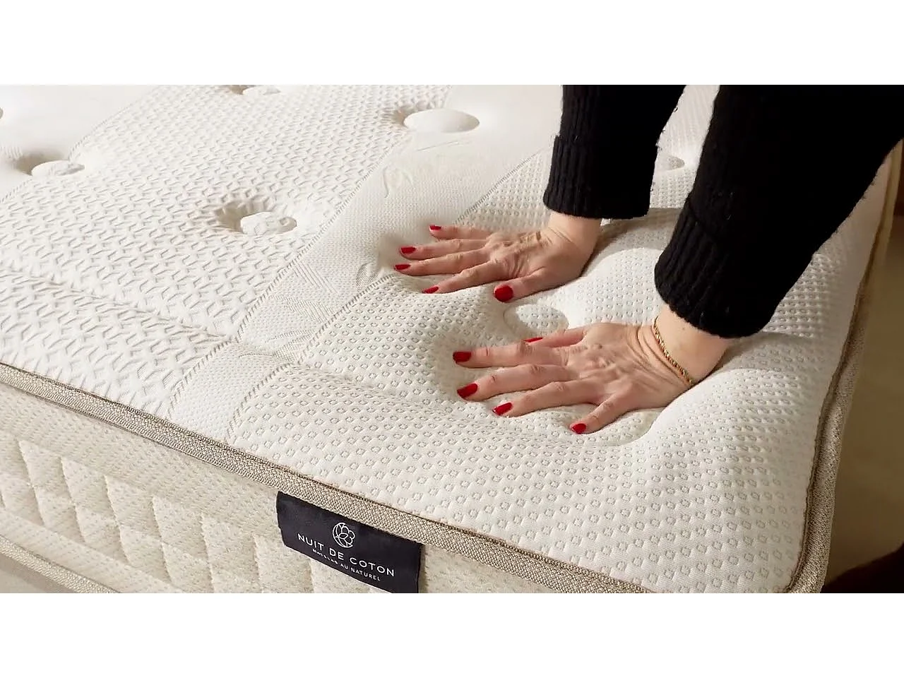 NUIT DE COTON | Matelas PRELUDE 2.0 90x200 cm | Latex 100% Naturel