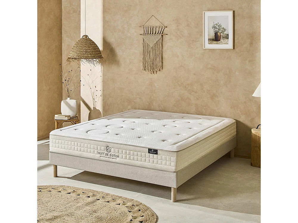 NUIT DE COTON | Matelas PRELUDE 2.0 90x200 cm | Latex 100% Naturel