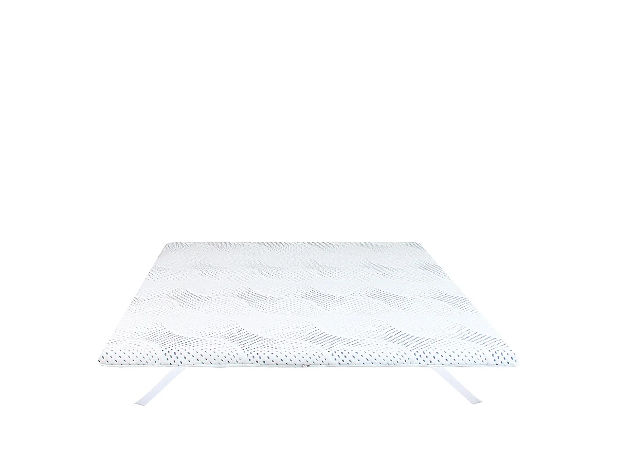 Surmatelas Viscotouch - Mémoire de forme + gel thermorégulant - Fabriqué en France - 5 cm d'épaisseur