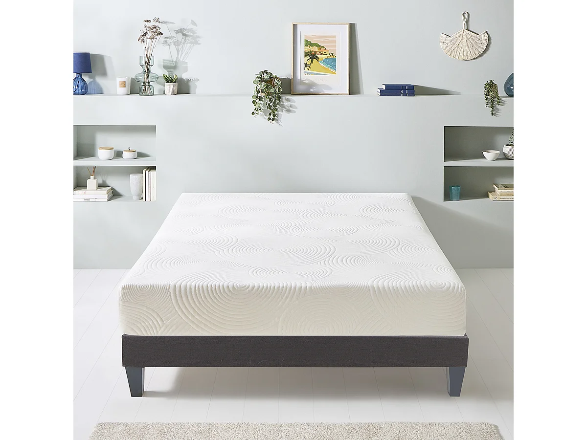 Matelas Hera - Mousse mémoire de forme - 24 cm, soutien mi-ferme - 140x200 cm