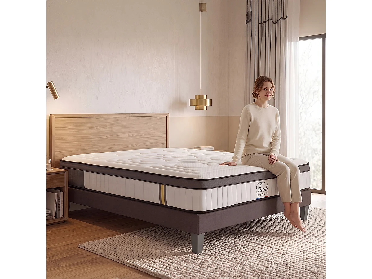 Matelas Tivoli - Mémoire de forme - Accueil moelleux - 25 cm - 90x190 cm
