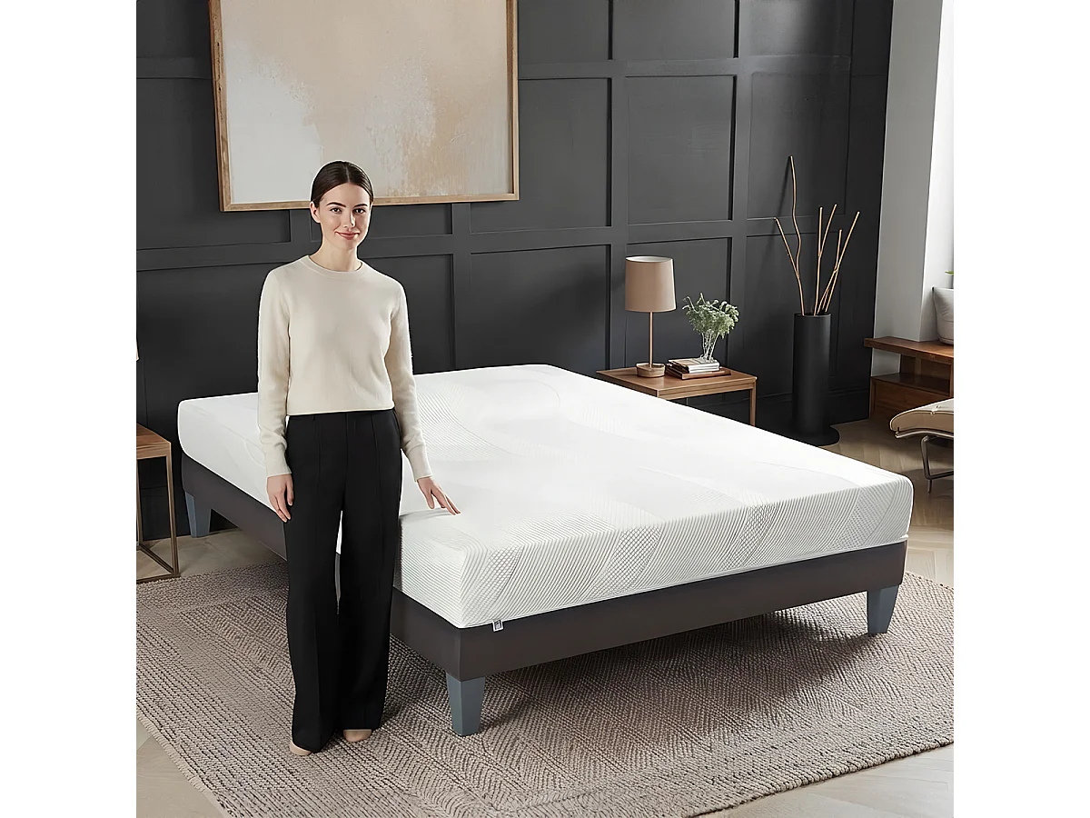 PARIS - Matelas mousse à mémoire de forme - soutien ferme
