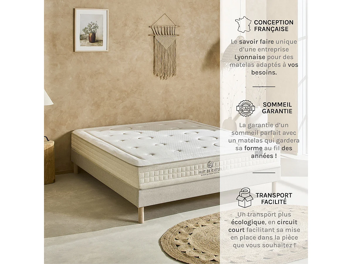 Matelas Latex 100% Naturel Prélude 2.0 160x200 cm