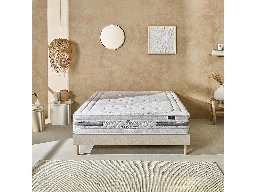 NUIT DE COTON | Matelas SERENADE 90x200 cm | Ressorts ensachés