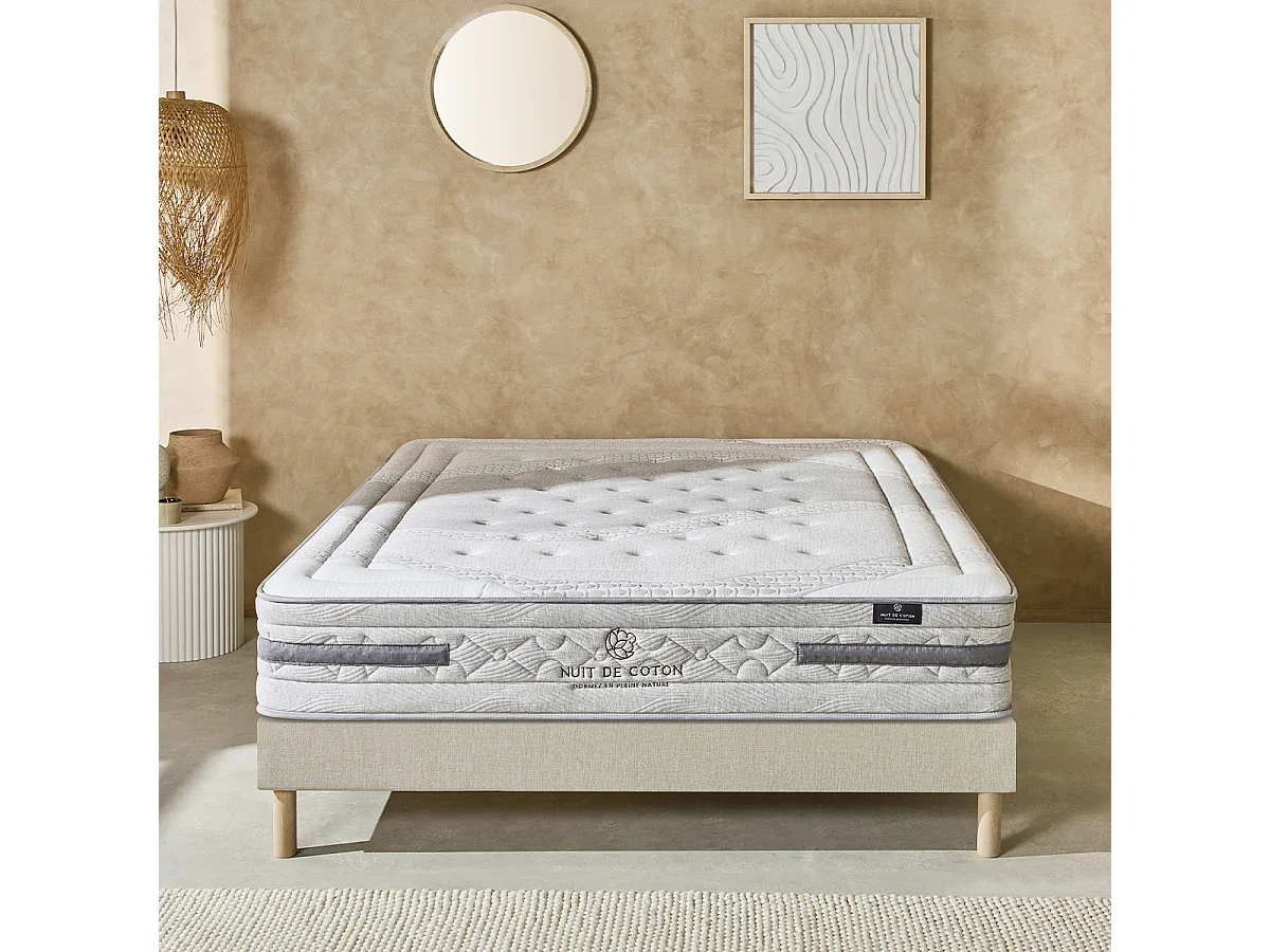 Matelas Sérénade - Ressorts ensachés - Équilibré - 26 cm d'épaisseur - 90x200 cm