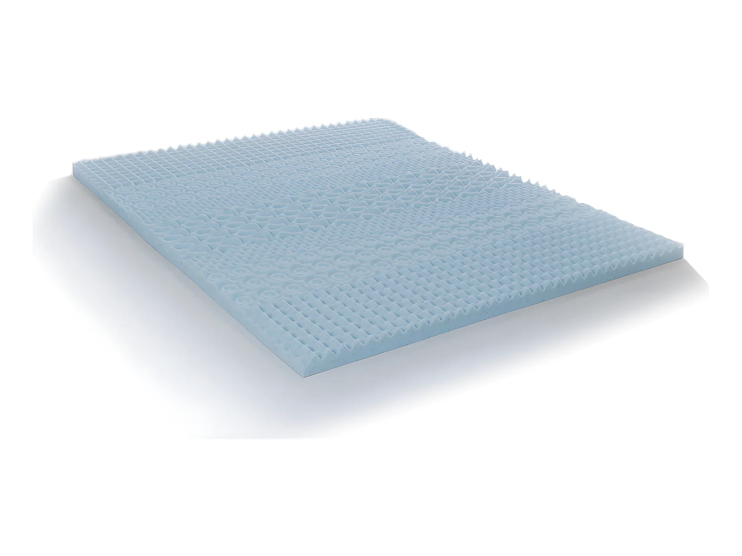 OLYMPE LITERIE | Surmatelas GEL REFRESH 180x200 cm | Mémoire de forme avec gel thermorégulateur