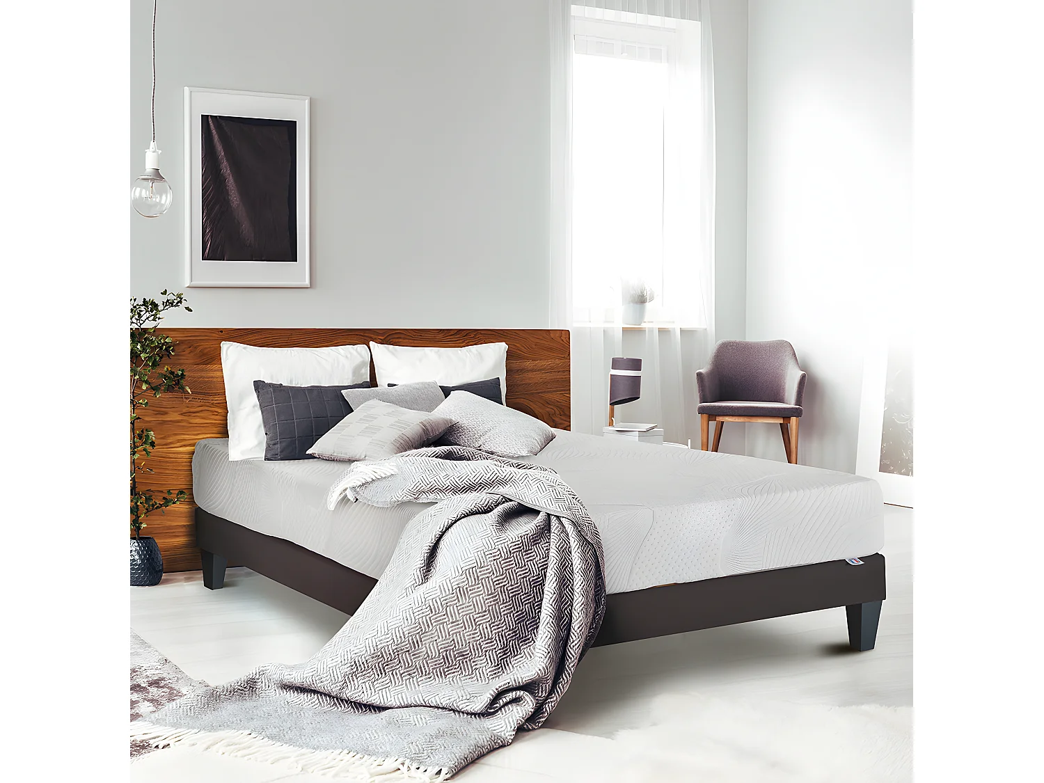 OLYMPE LITERIE | Matelas OSLO 140x200 cm | Mousse avec mémoire de forme