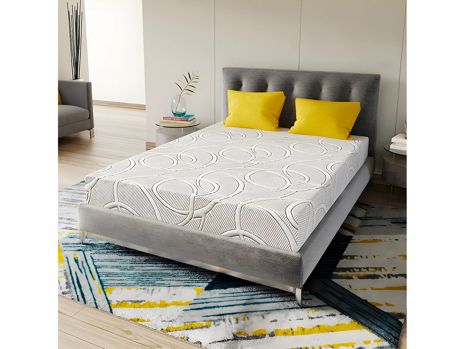 OLYMPE LITERIE | Matelas POSEIDON 180x200 cm | Mousse avec mémoire de forme