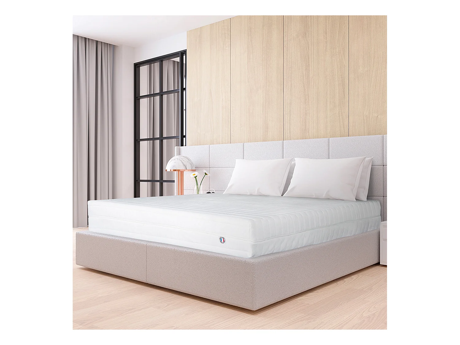 OLYMPE LITERIE | Matelas EGIO 160x200 cm | Latex Like & Mousse Haute Densité