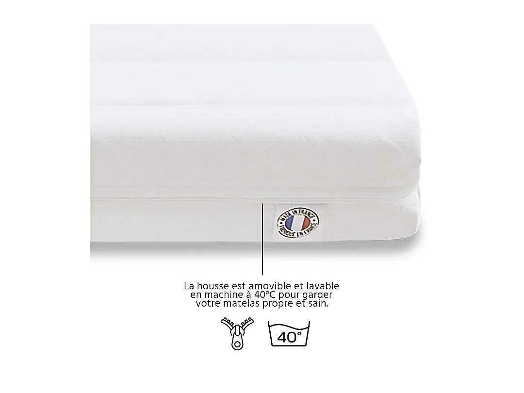 OLYMPE LITERIE | Matelas EGIO 160x200 cm | Latex Like & Mousse Haute Densité