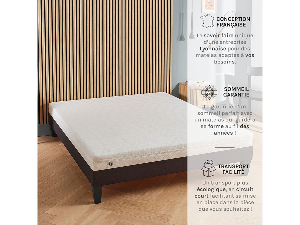 Matelas Mousse Egio 160x200 cm Accueil Latex Like