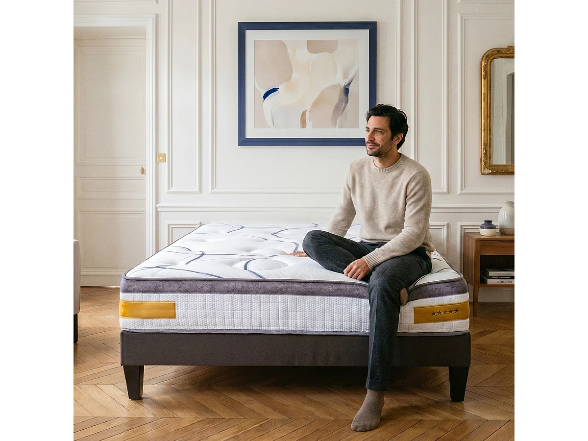 Matelas Copenhague - Mémoire de forme - Épaisseur 24 cm - Moelleux - 180x200 cm