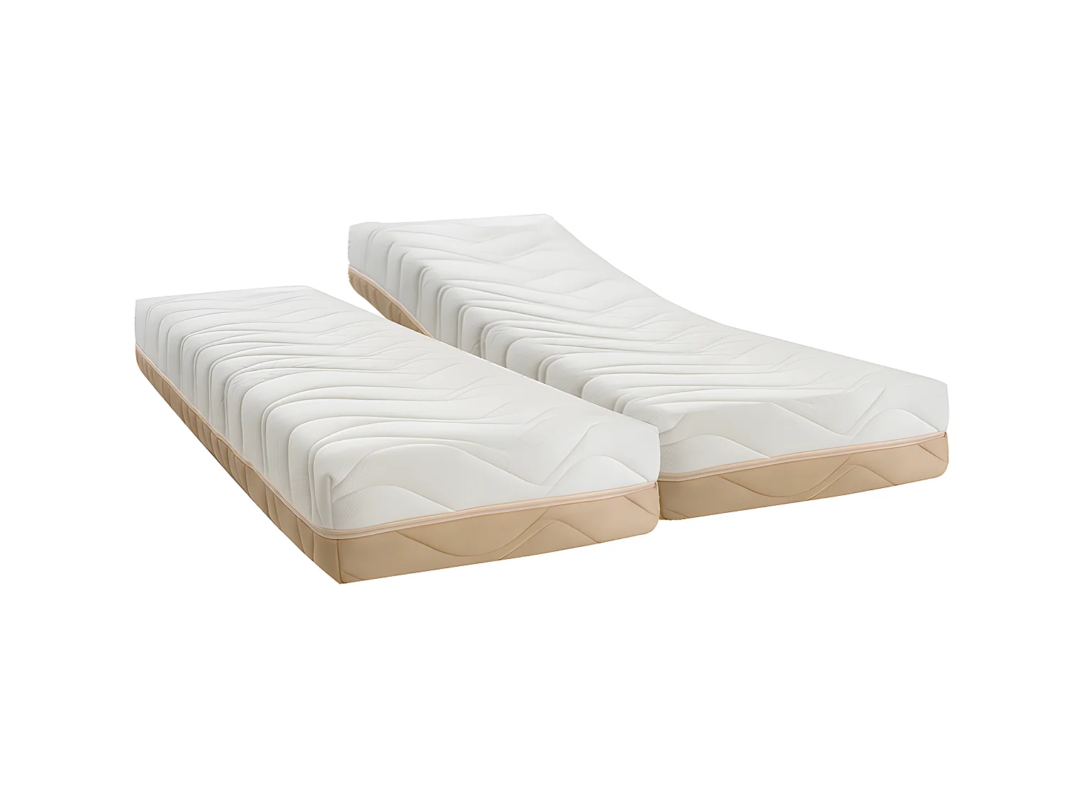 BELLECOUR LITERIE | Matelas SENSO VISCO 2x80x200 cm | Mousse à mémoire de forme | Soutien Mi-ferme