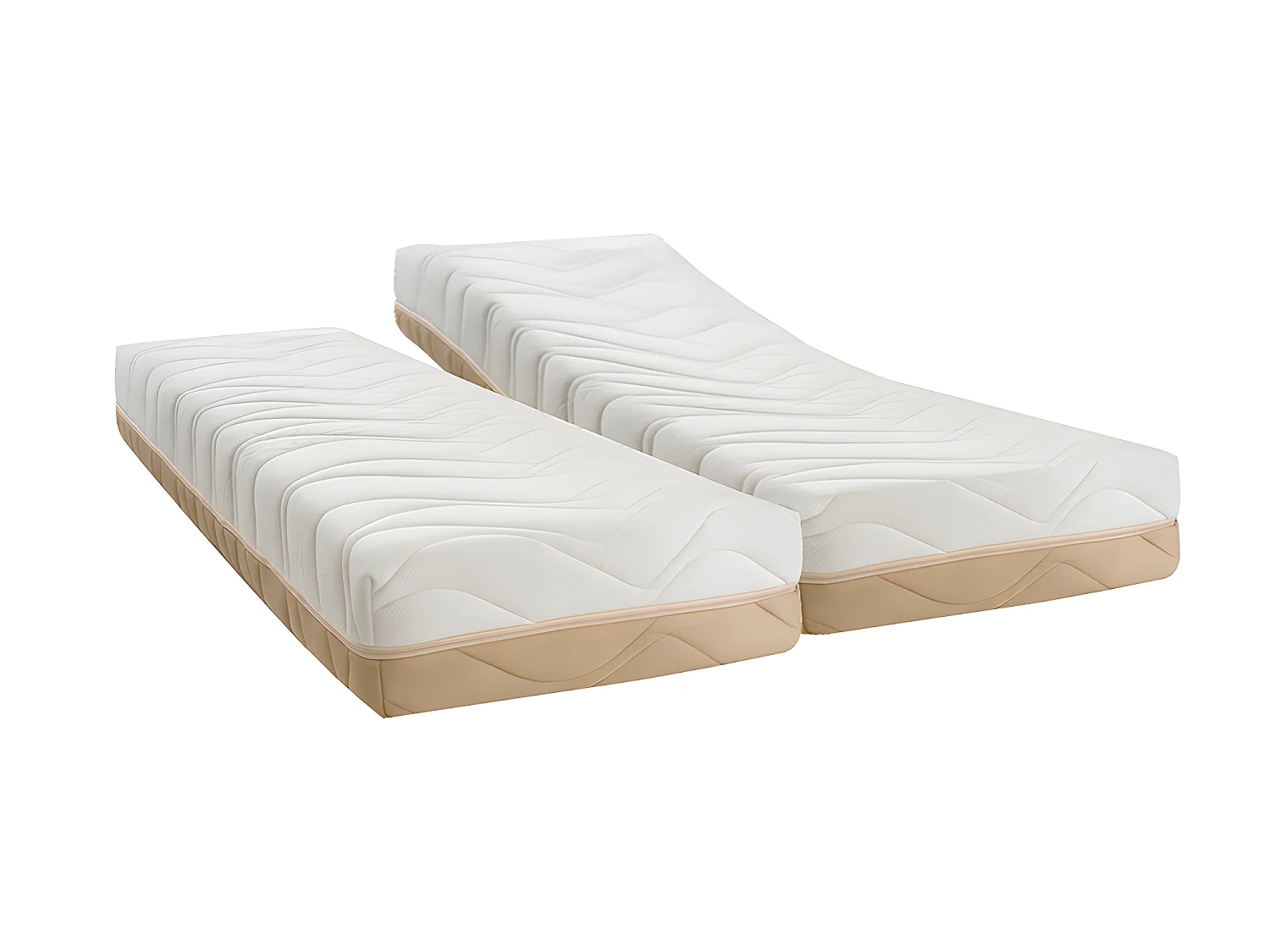 BELLECOUR LITERIE | Matelas SENSO VISCO 2x80x200 cm | Mousse à mémoire de forme | Soutien Mi-ferme