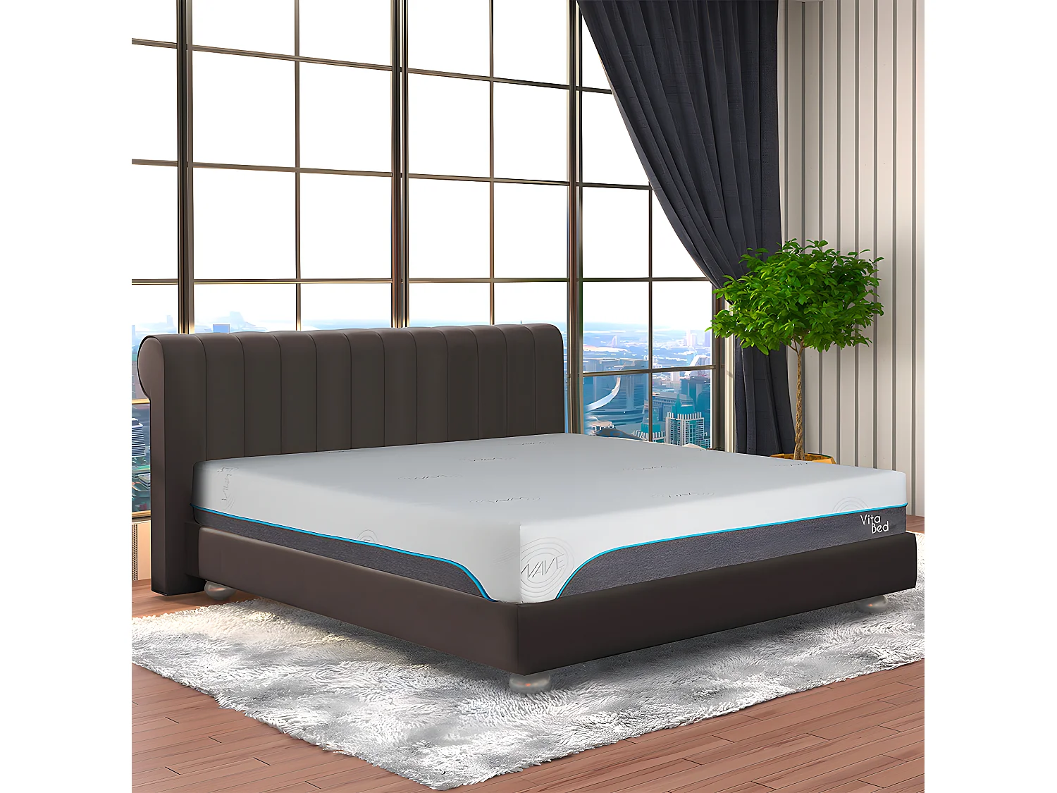OLYMPE LITERIE | Matelas VITALIOS 180x200 cm | Mousse avec mémoire de forme
