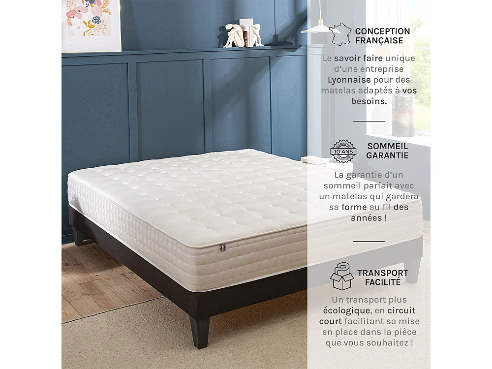 Matelas à mémoire de forme visco-sens